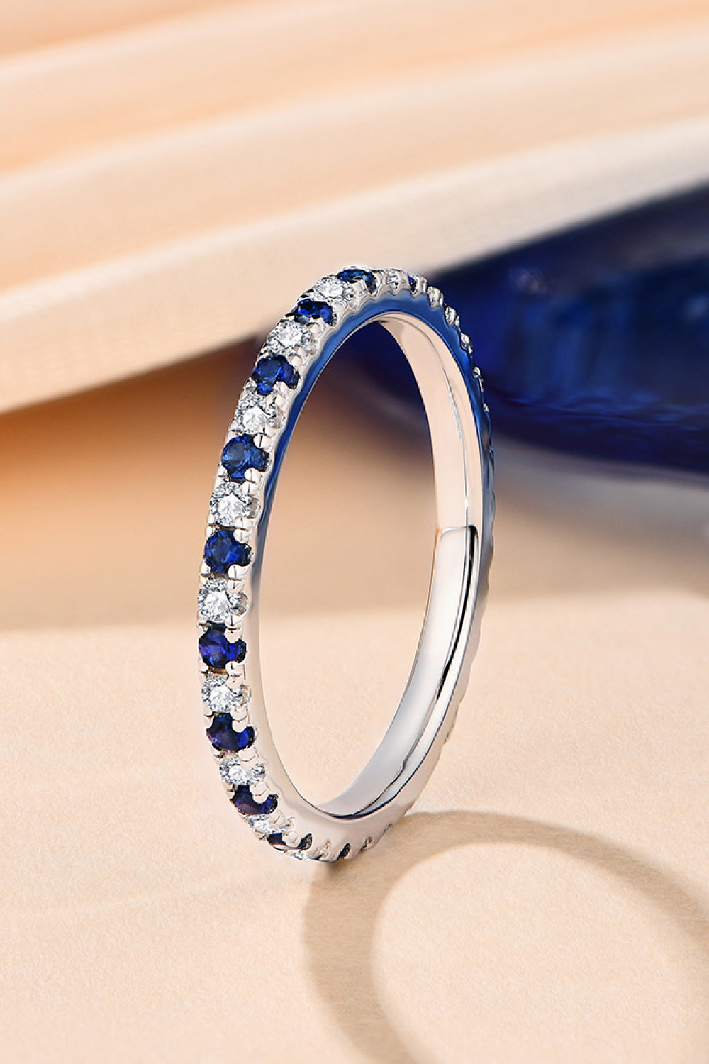 Moissanite Lab-Grown Sapphire Rings - Fashion Jewelry by Chic Yana's Fashion
