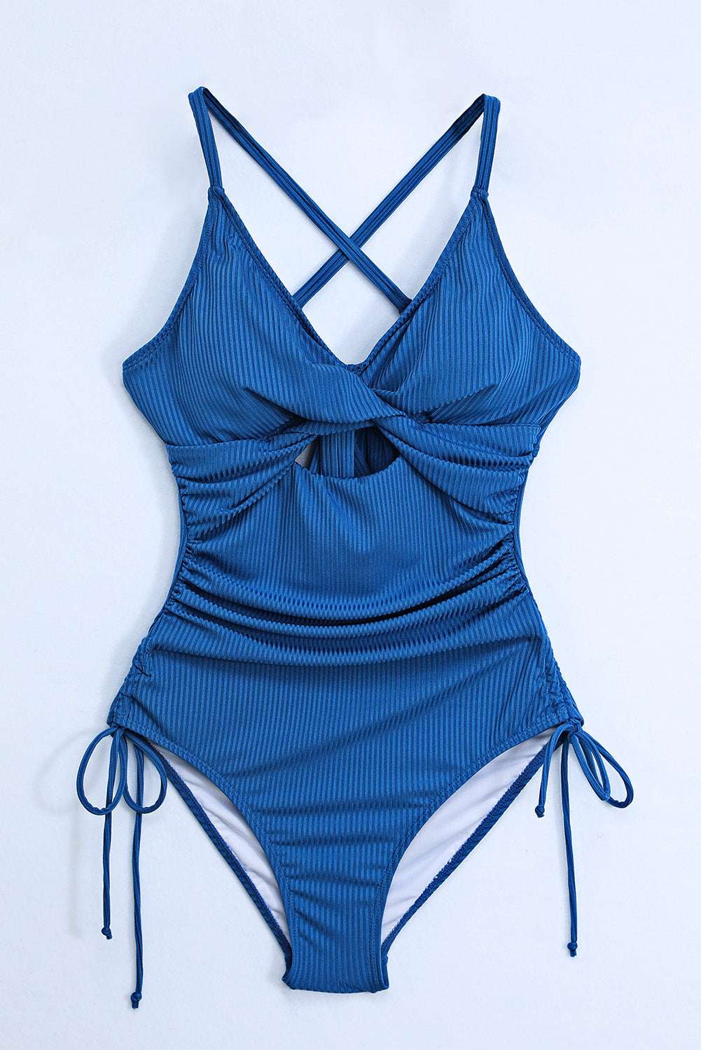Cutout V Neck Spaghetti Strap One Piece Swimwear - Stylish and Trendy Women's Fashion from Chic Yana's Fashion