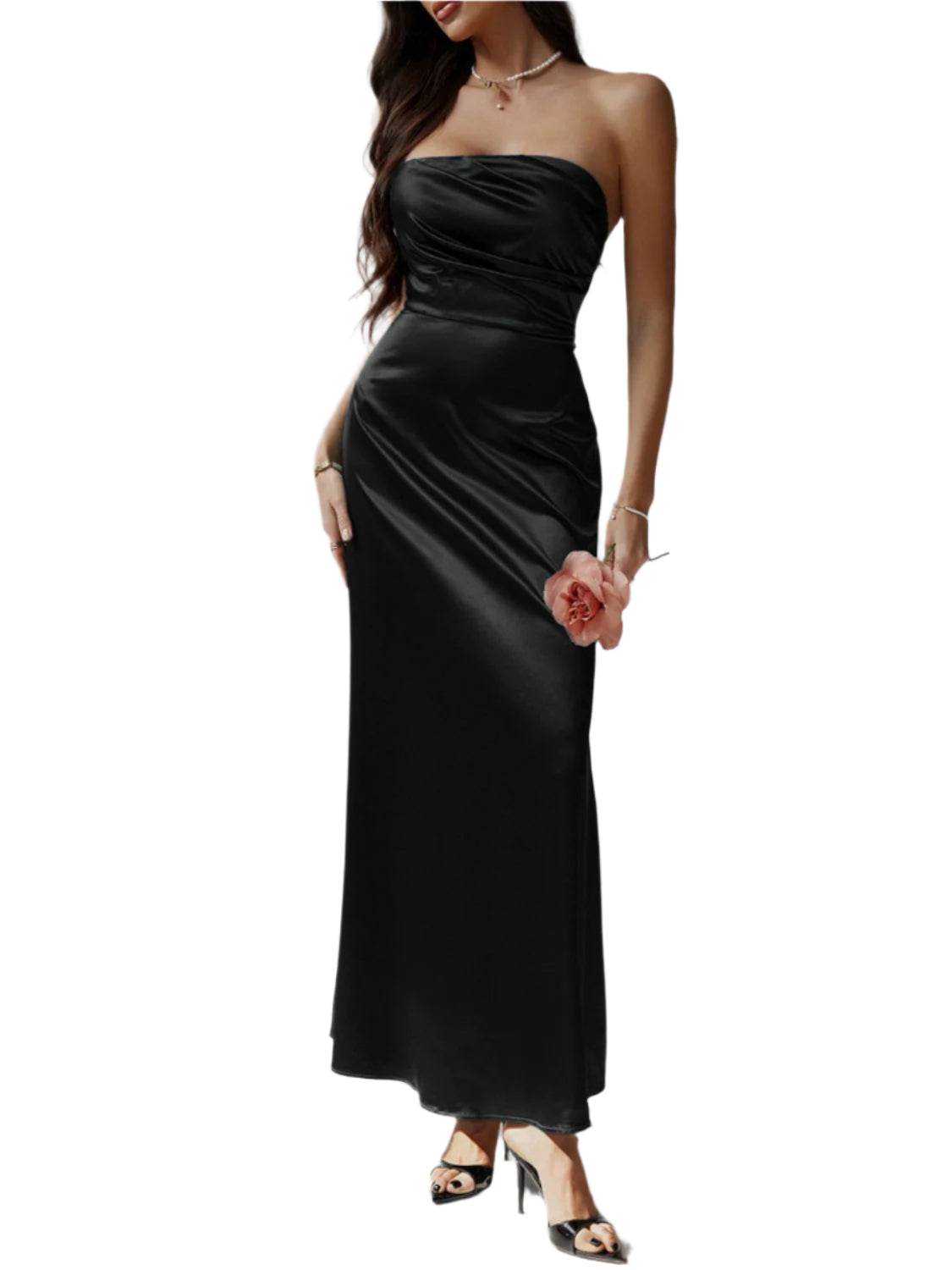 Devine Ruched Tube Maxi Dress - High-Quality Fashion | Chic Yana