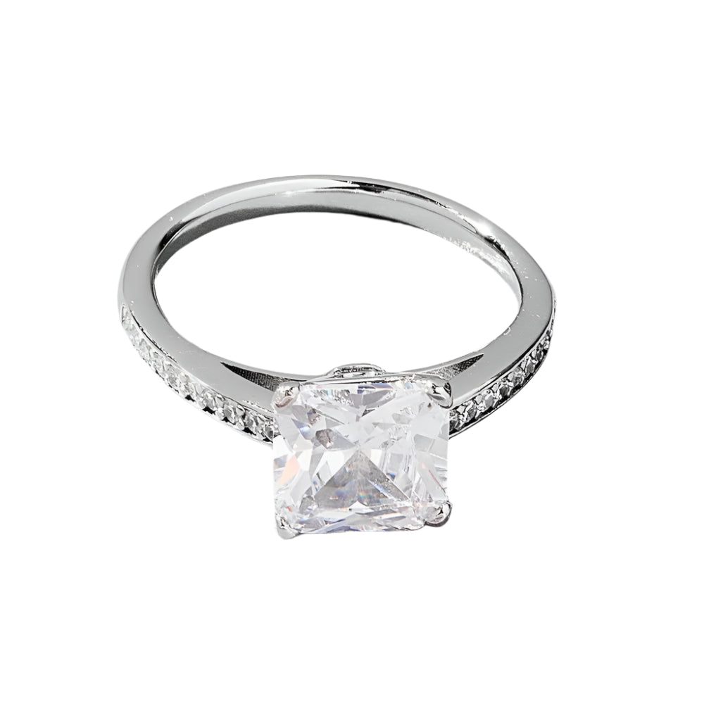 925 Sterling Silver Zircon Ring - Fashion Jewelry by Chic Yana's Fashion