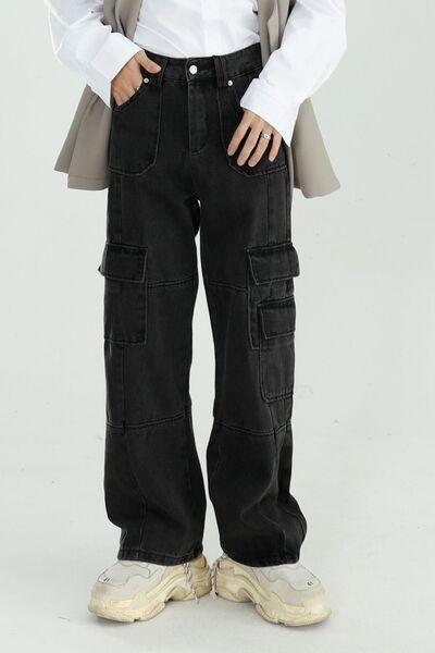 Baggy Jeans With Cargo Pockets - Chic Yana's Fashion