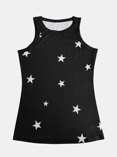 Full Size Star Round Neck Tank - Chic Yana's Fashion