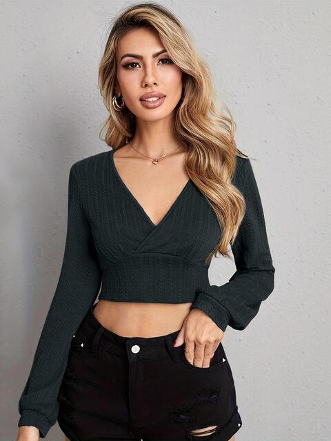 V Neck Crop Top - Chic Yana's Fashion