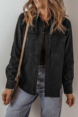 Button Up Long Sleeve Denim Jacket - Chic Yana's Fashion