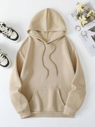 Faith Over Fear Dropped Shoulder Hoodie - Chic Yana's Fashion
