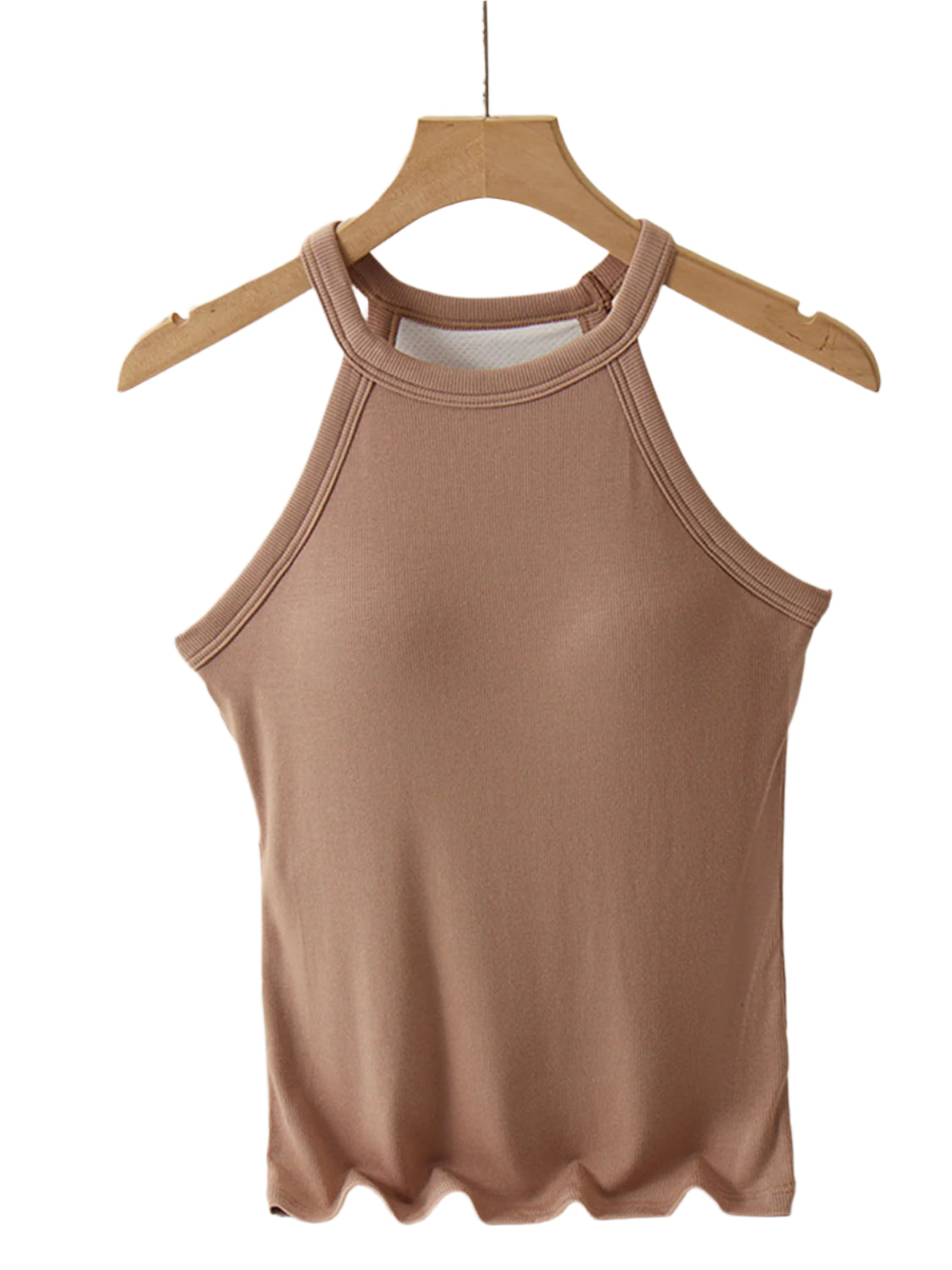 Grecian Neck Tank With Chest Pads - High-Quality Fashion | Chic Yana