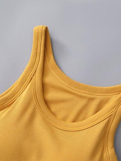 Round Neck Tank With Bra 1 - Chic Yana's Fashion