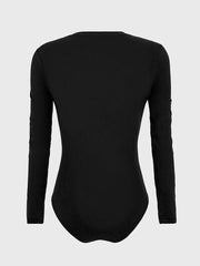 Round Neck Long Sleeve Bodysuit 1 - Chic Yana's Fashion