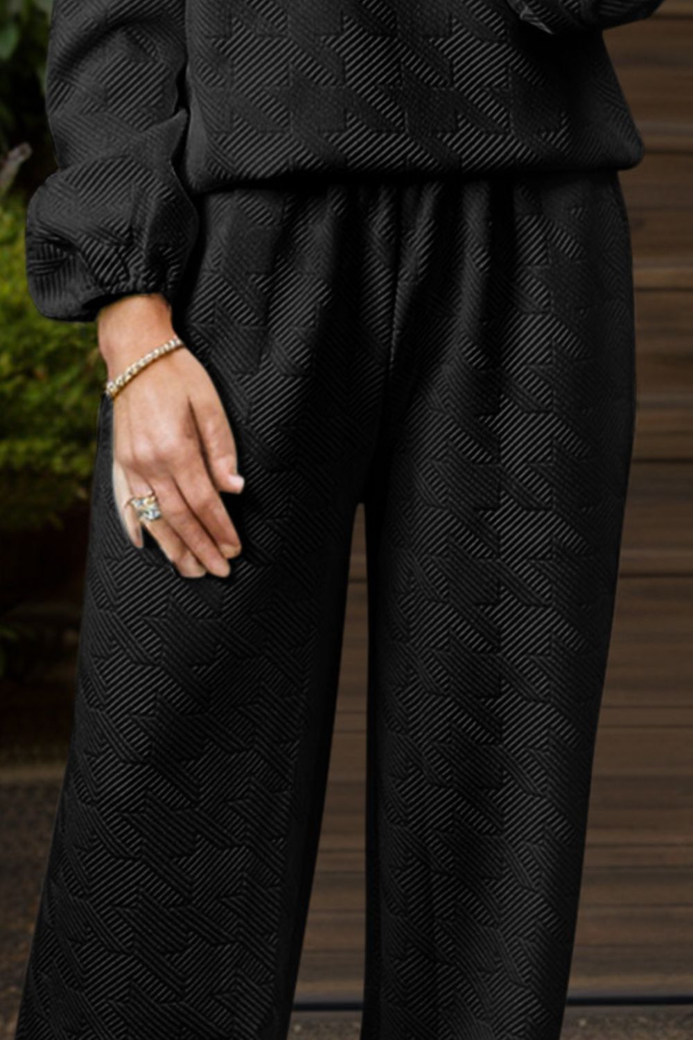 Round Neck Long Sleeve Top and Pants Set – Chic Yana’s Fashion