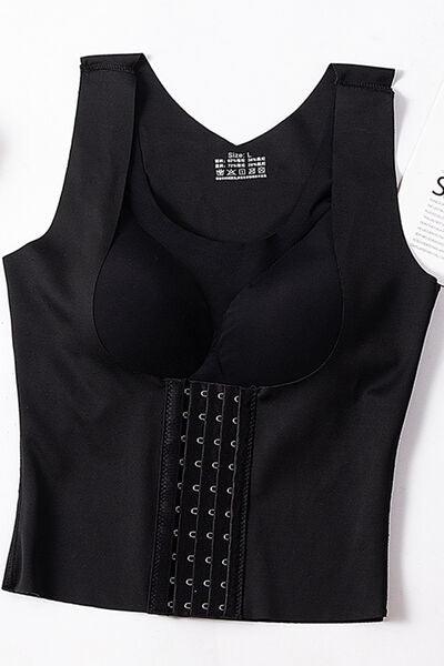 Basic Bae Scoop Neck Shapewear Tank With Removable Paddings - Chic Yana's Fashion