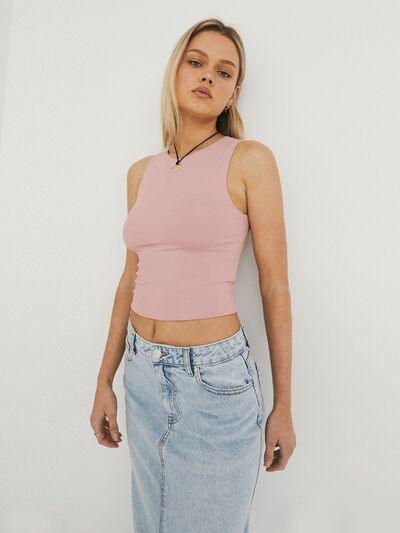 Round Neck Cropped Tank - Chic Yana's Fashion