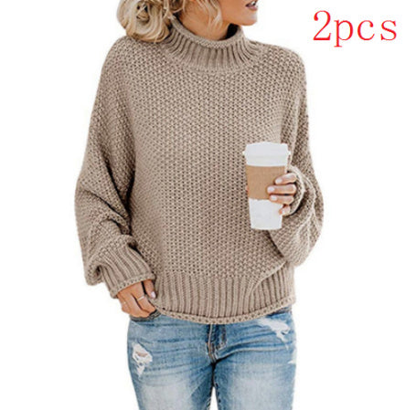 Thick Thread Turtleneck Pullover — Spring, Fall — Chic Yana Fashion
