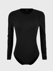 Round Neck Long Sleeve Bodysuit 1 - Chic Yana's Fashion