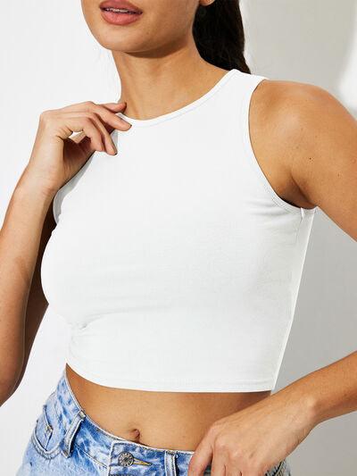 Round Neck Cropped Tank 1 - Chic Yana's Fashion