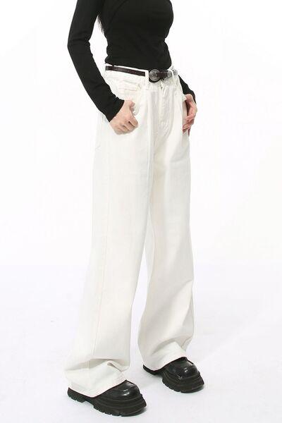 Wide Leg Jeans With Pockets 3 - Chic Yana's Fashion