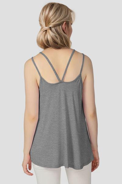 Basic Bae Bamboo Scoop Neck Double Spaghetti Straps Cami - Chic Yana's Fashion