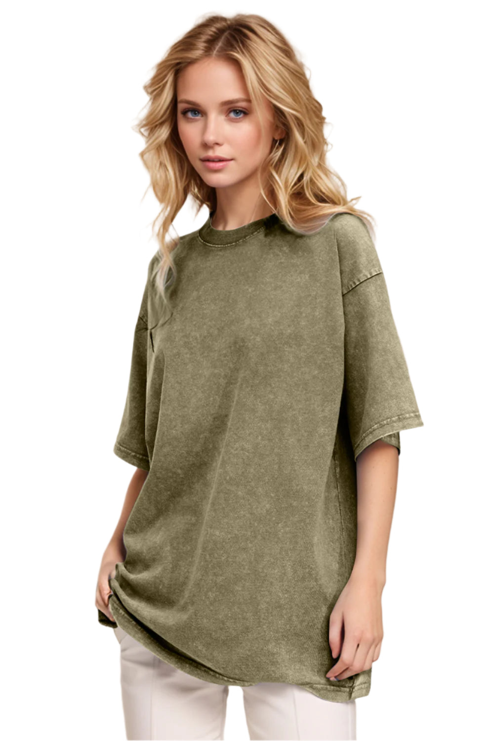 Basic Bae Round Neck Half Sleeve T-Shirt - High-Quality Fashion | Chic Yana