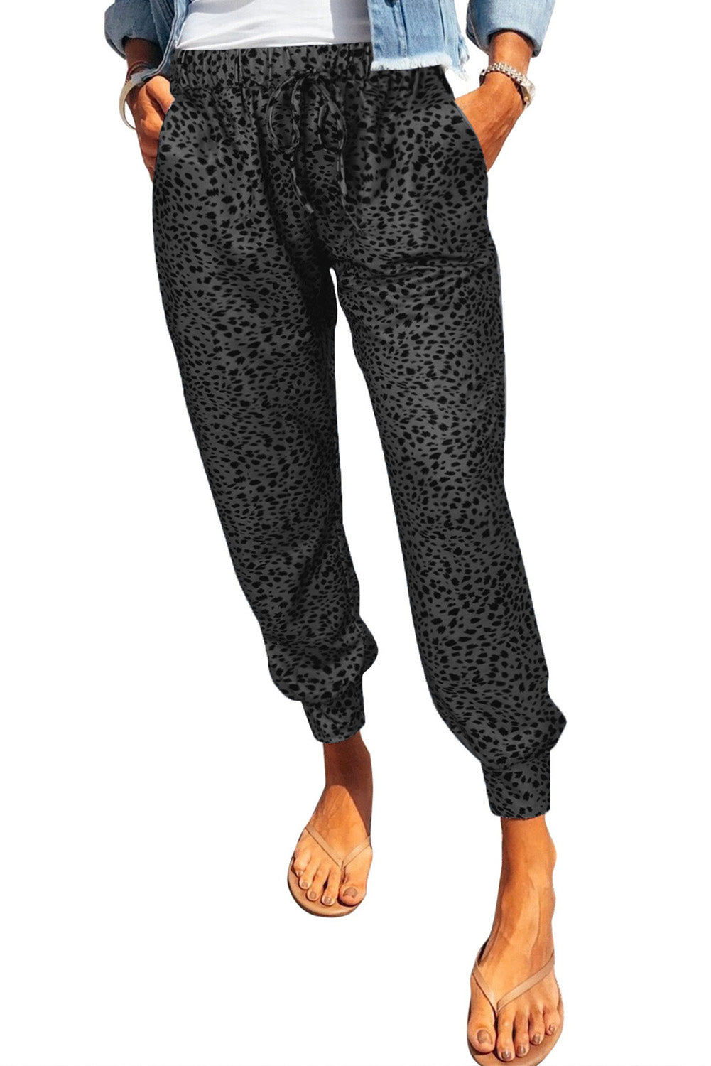 Leopard Print Joggers with Pockets – stylish women's fashion from Chic Yana's Fashion