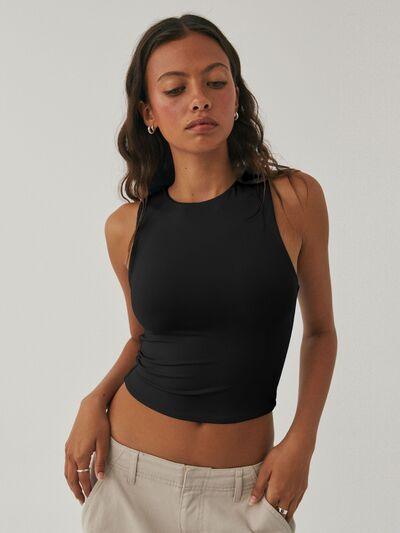 Round Neck Cropped Tank - Chic Yana's Fashion