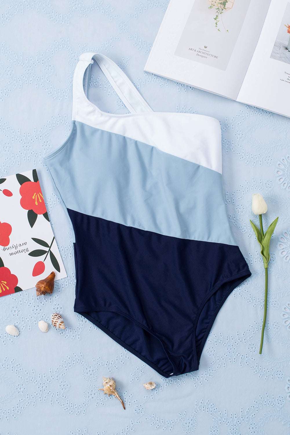 Full Size Cutout Color Block Sleeveless One Piece Swimwear - Stylish and Trendy Women's Fashion from Chic Yana's Fashion