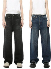 Wide Straight Jeans With Pockets - Chic Yana's Fashion