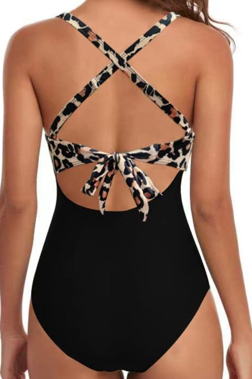 Tied Crisscross Cutout One Piece Swimwear - Stylish and Trendy Women's Fashion from Chic Yana's Fashion