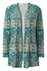 Printed Long Sleeve Cardigan - Chic Yana's Fashion