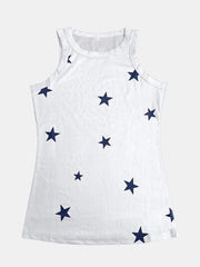 Full Size Star Round Neck Tank - Chic Yana's Fashion