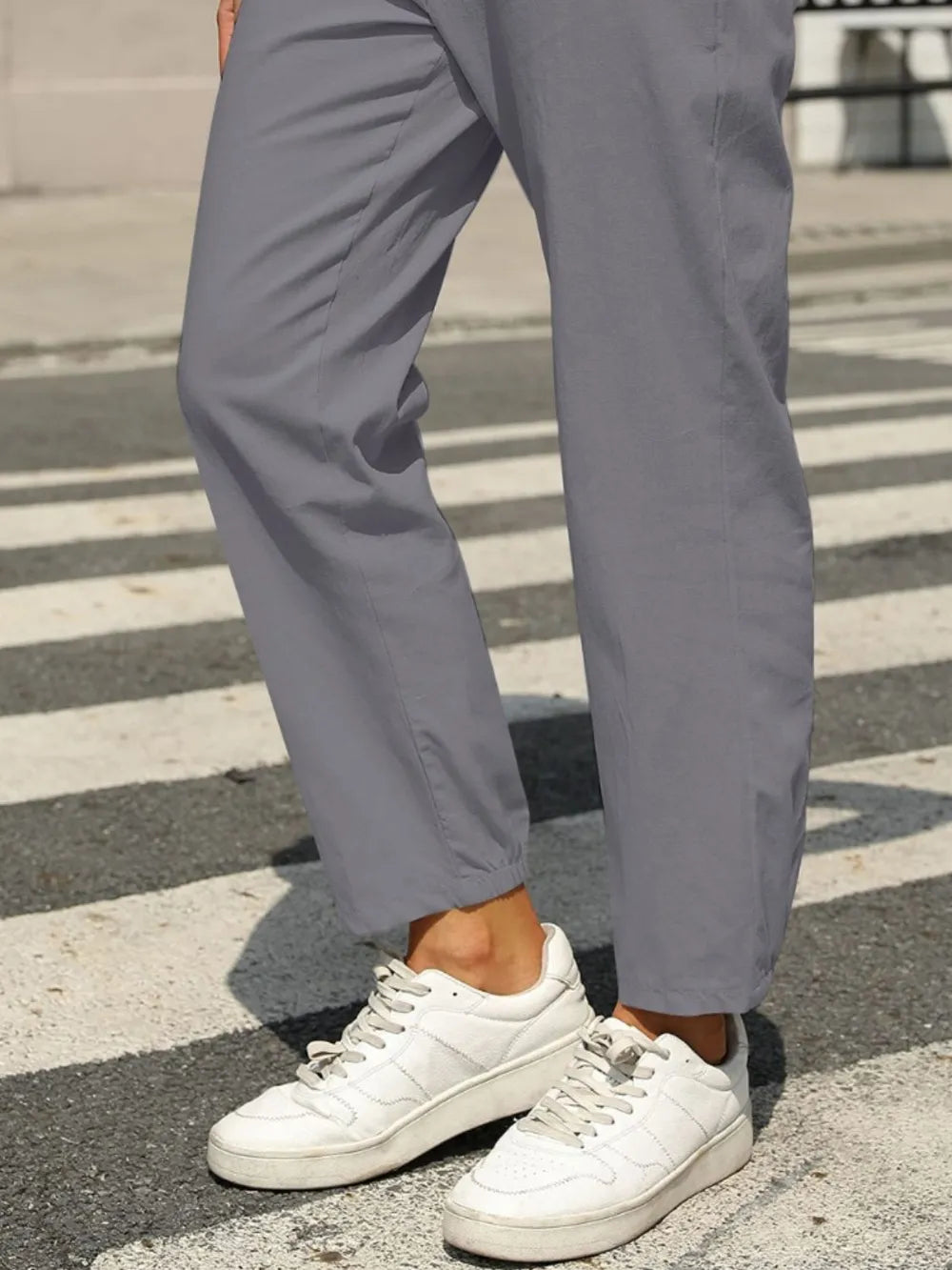 Elastic Waist Tapered Pants – stylish women's fashion from Chic Yana's Fashion