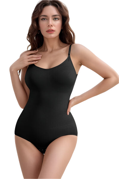Basic Bae Full Size Scoop Neck Butt Lifting Bodysuit - Chic Yana's Fashion
