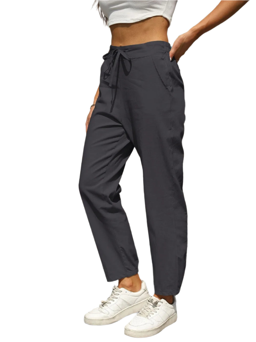 Elastic Waist Tapered Pants – stylish women's fashion from Chic Yana's Fashion