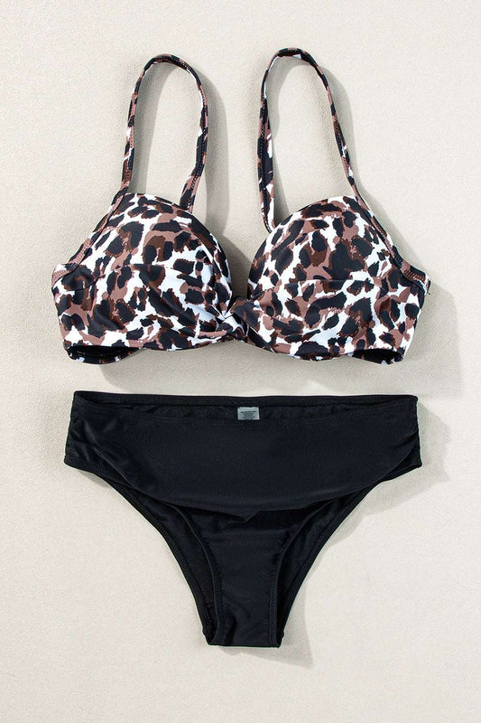 Leopard Sweetheart Neck Bikini Set - Stylish and Trendy Women's Fashion from Chic Yana's Fashion