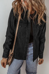 Button Up Long Sleeve Denim Jacket - Chic Yana's Fashion