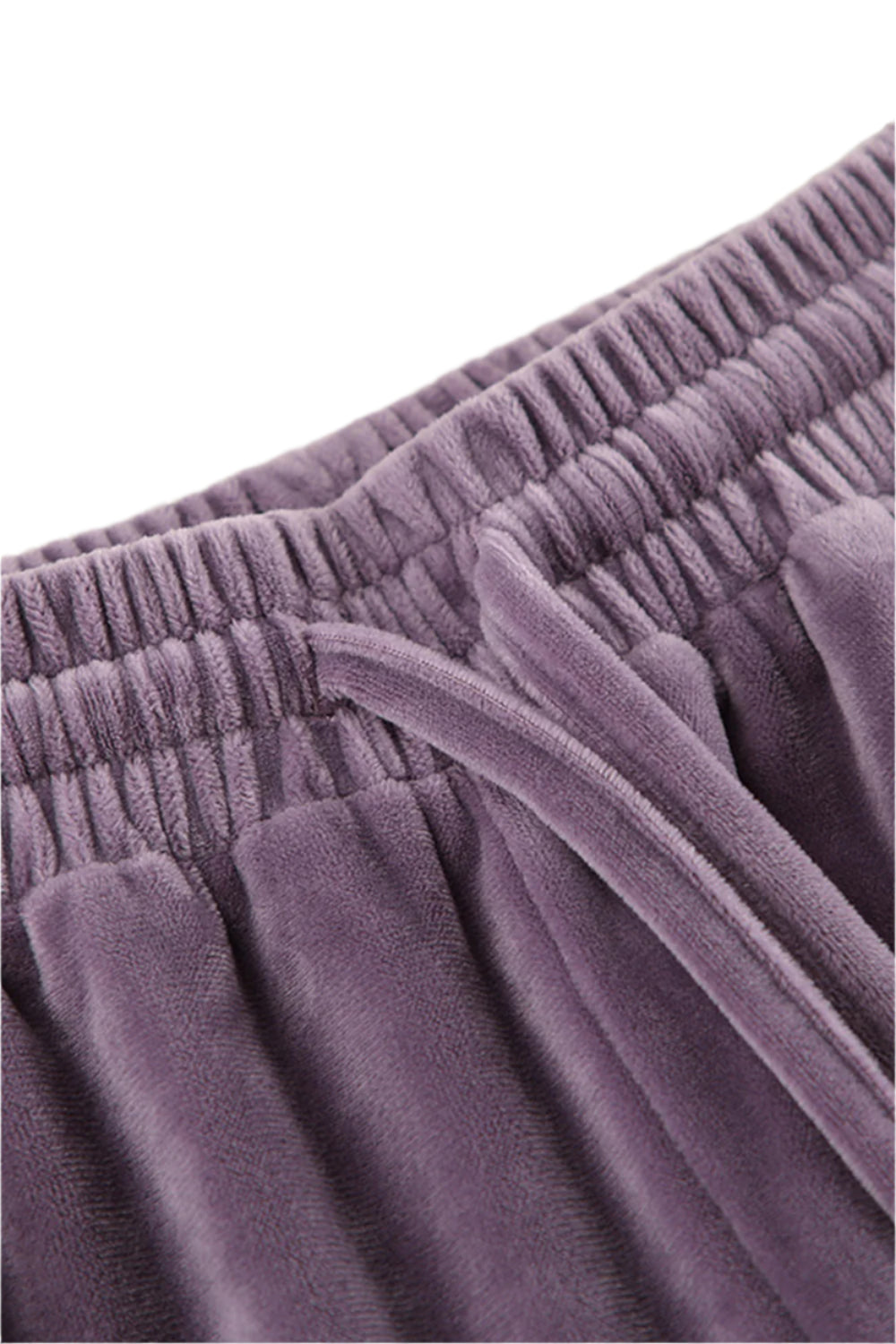 Buttery-Soft Round Neck Long Sleeve Top and Drawstring Pants Set - Shop Now at Chic Yana's Fashion