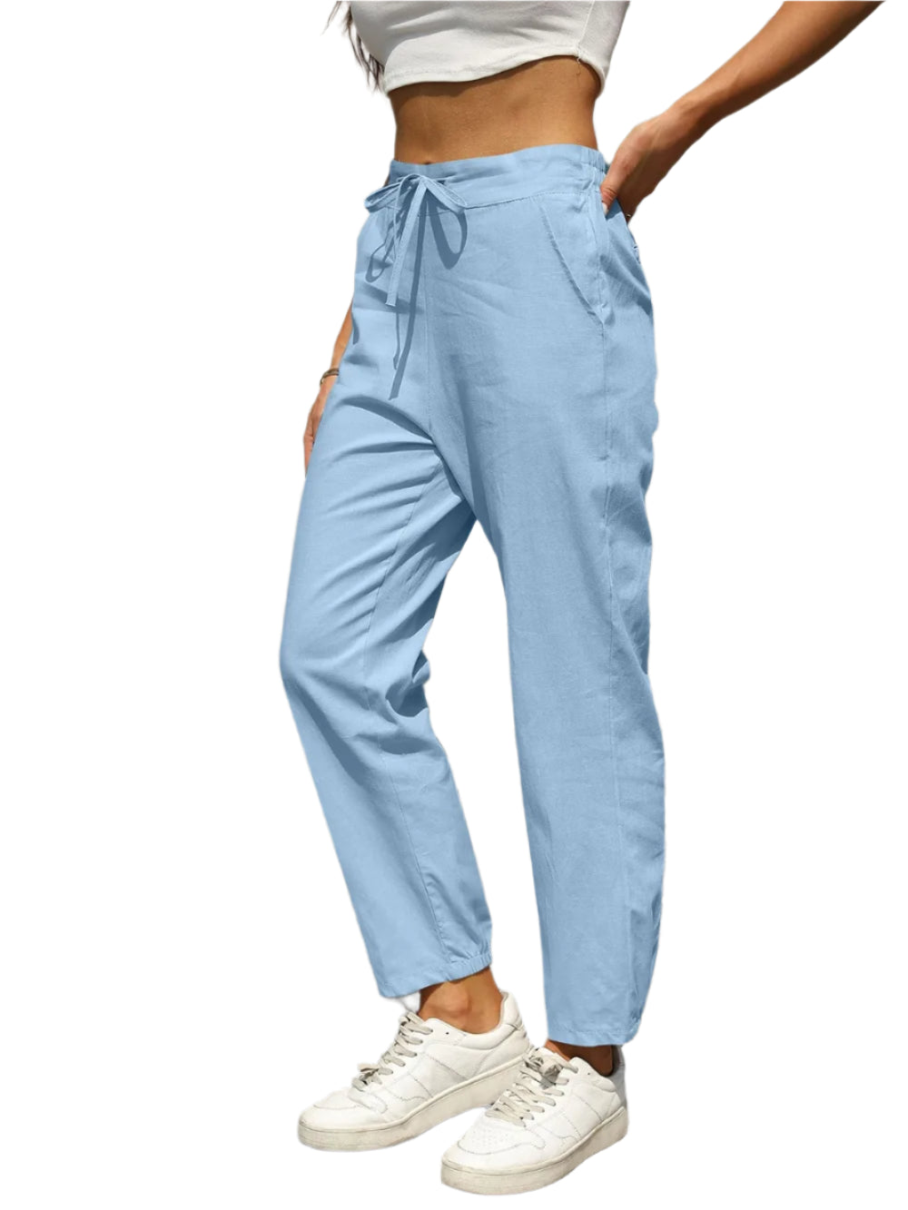 Elastic Waist Tapered Pants – stylish women's fashion from Chic Yana's Fashion