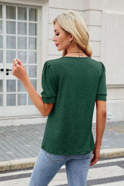 Round Neck Short Sleeve T Shirt 3 - Chic Yana's Fashion