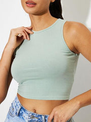 Round Neck Cropped Tank 1 - Chic Yana's Fashion