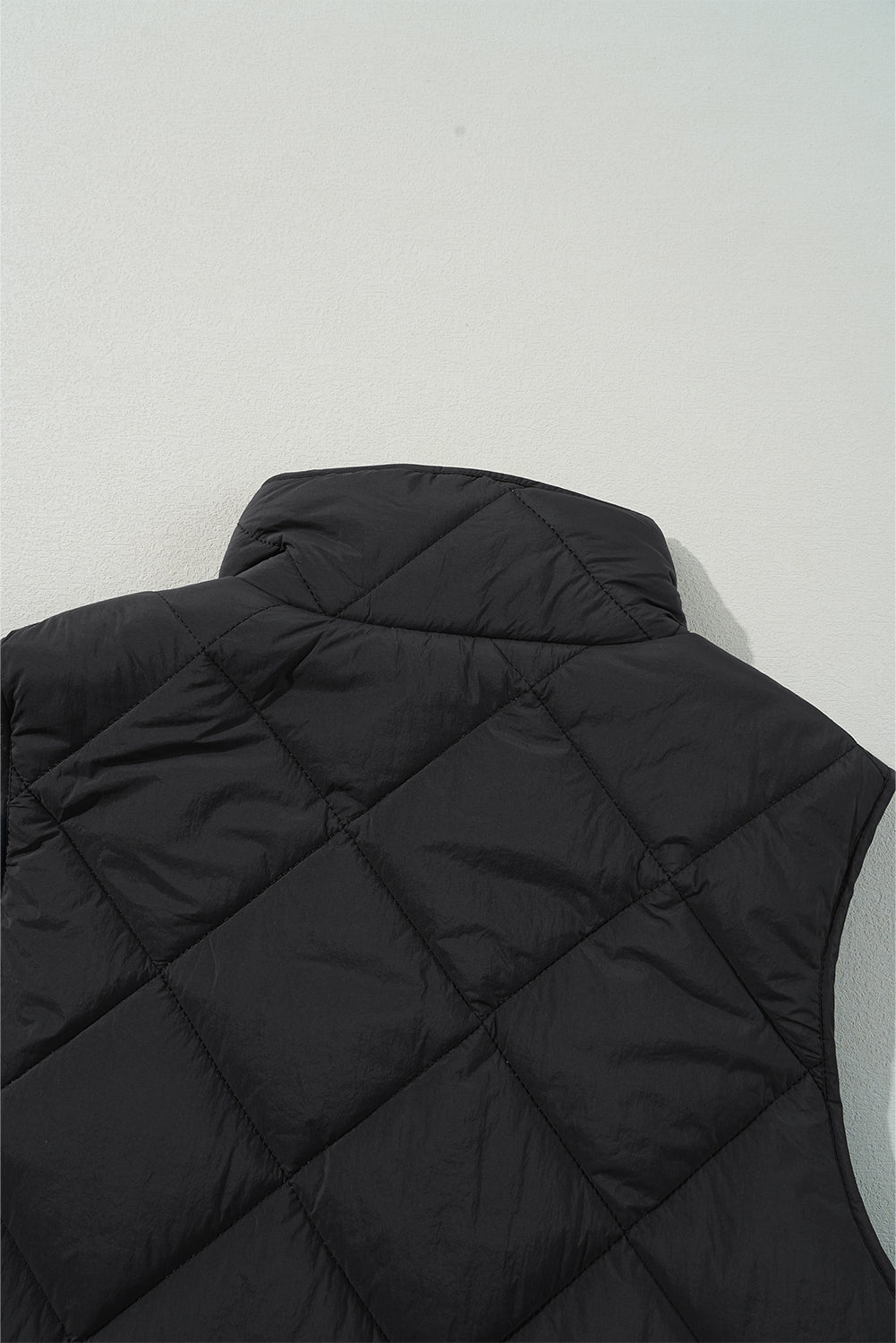 Snap Down Texture Vest Coat with Pockets - Chic Yana’s Fashion