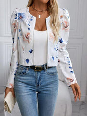 Printed Zip Up Long Sleeve Jacket 1 - Chic Yana's Fashion