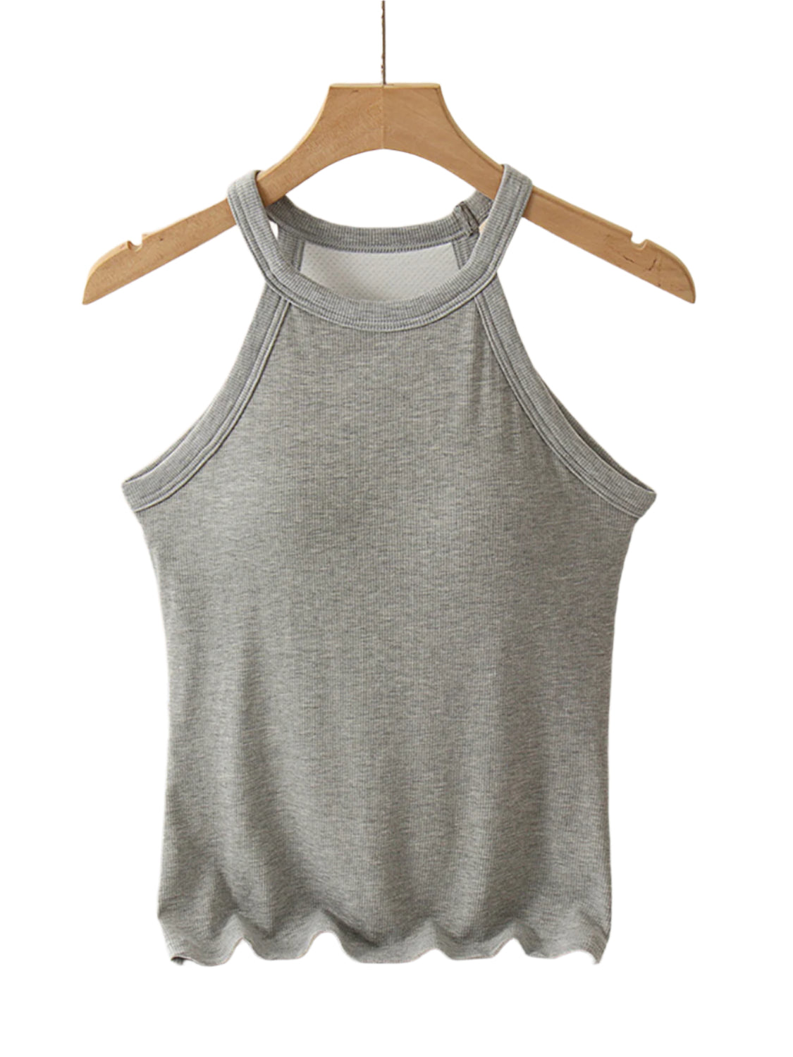 Grecian Neck Tank With Chest Pads - High-Quality Fashion | Chic Yana