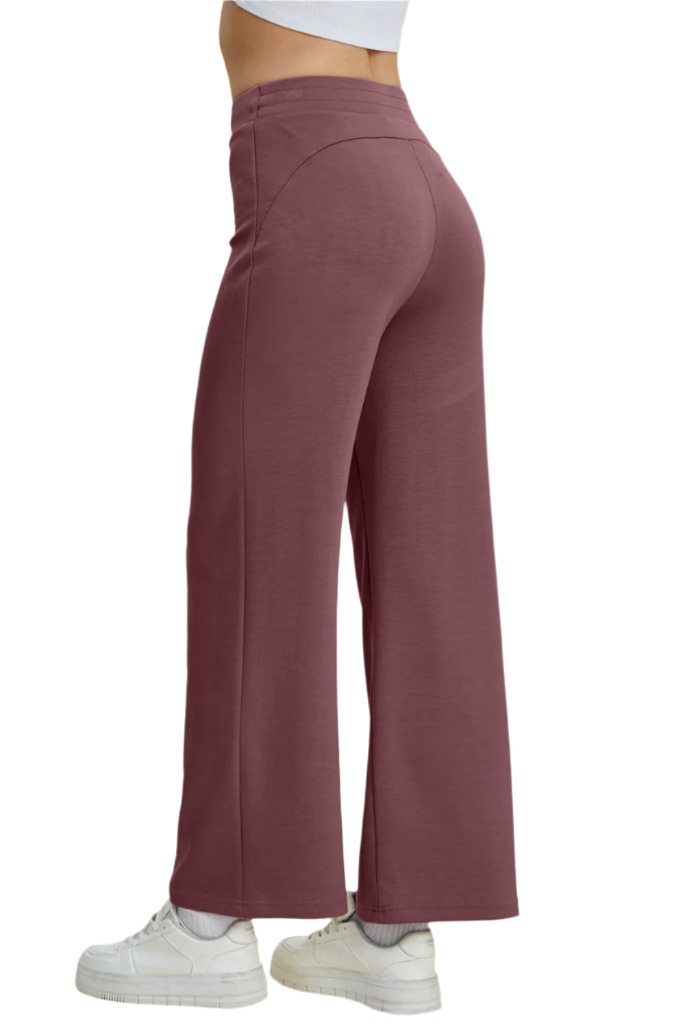 Basic Bae Full Size Air Scuba Drawstring Wide Leg Pants - High-Quality Fashion | Chic Yana