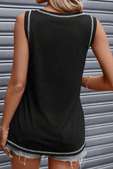 Graphic Round Neck Tank - Chic Yana's Fashion