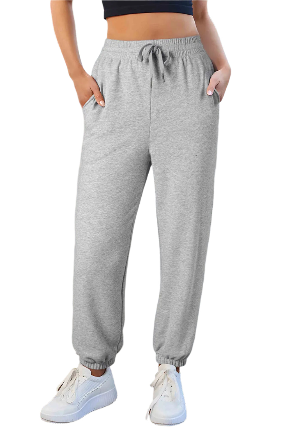Drawstring Joggers with Pockets – stylish women's fashion from Chic Yana's Fashion
