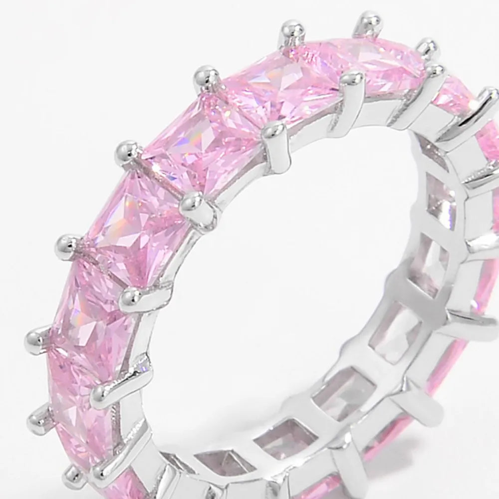 925 Sterling Silver Inlaid Zircon Ring - Fashion Jewelry by Chic Yana's Fashion