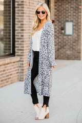 Open Front Leopard Cardigan - Chic Yana's Fashion