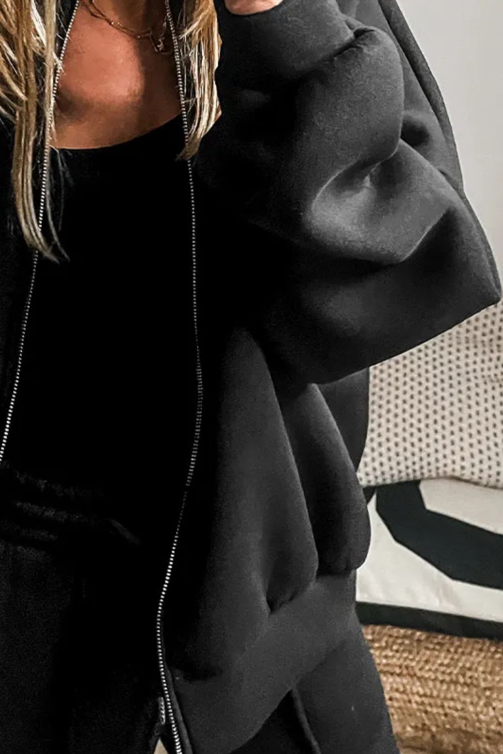 Zip Up Long Sleeve Top and Pants Set – Chic Yana’s Fashion