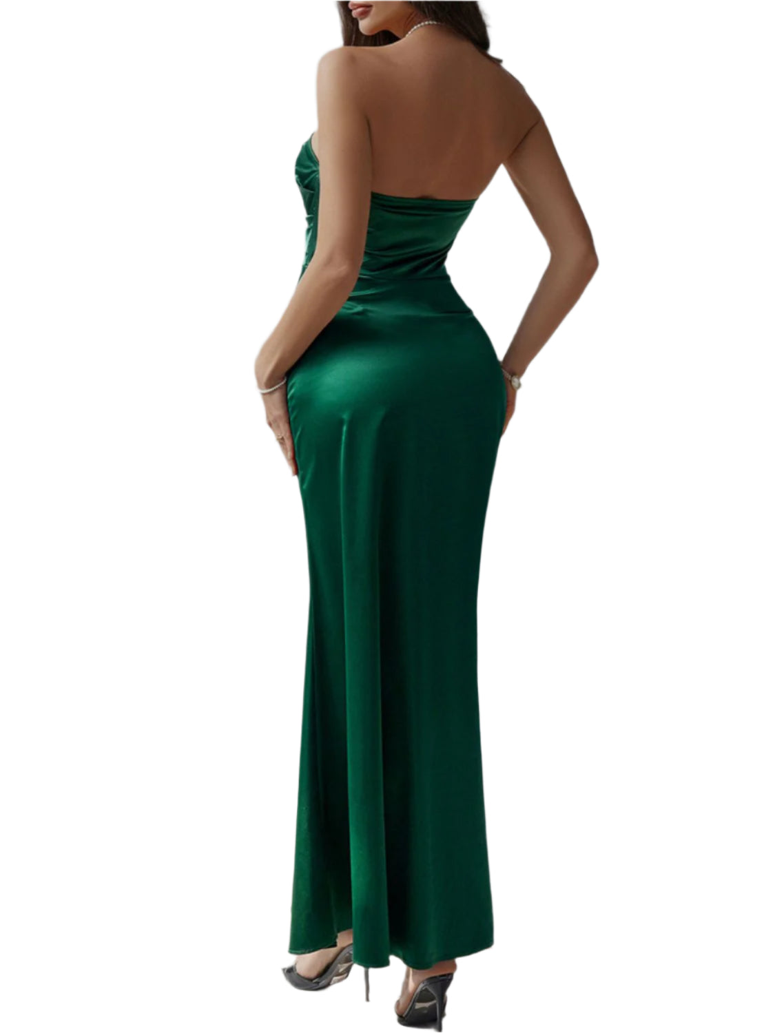 Devine Ruched Tube Maxi Dress - High-Quality Fashion | Chic Yana