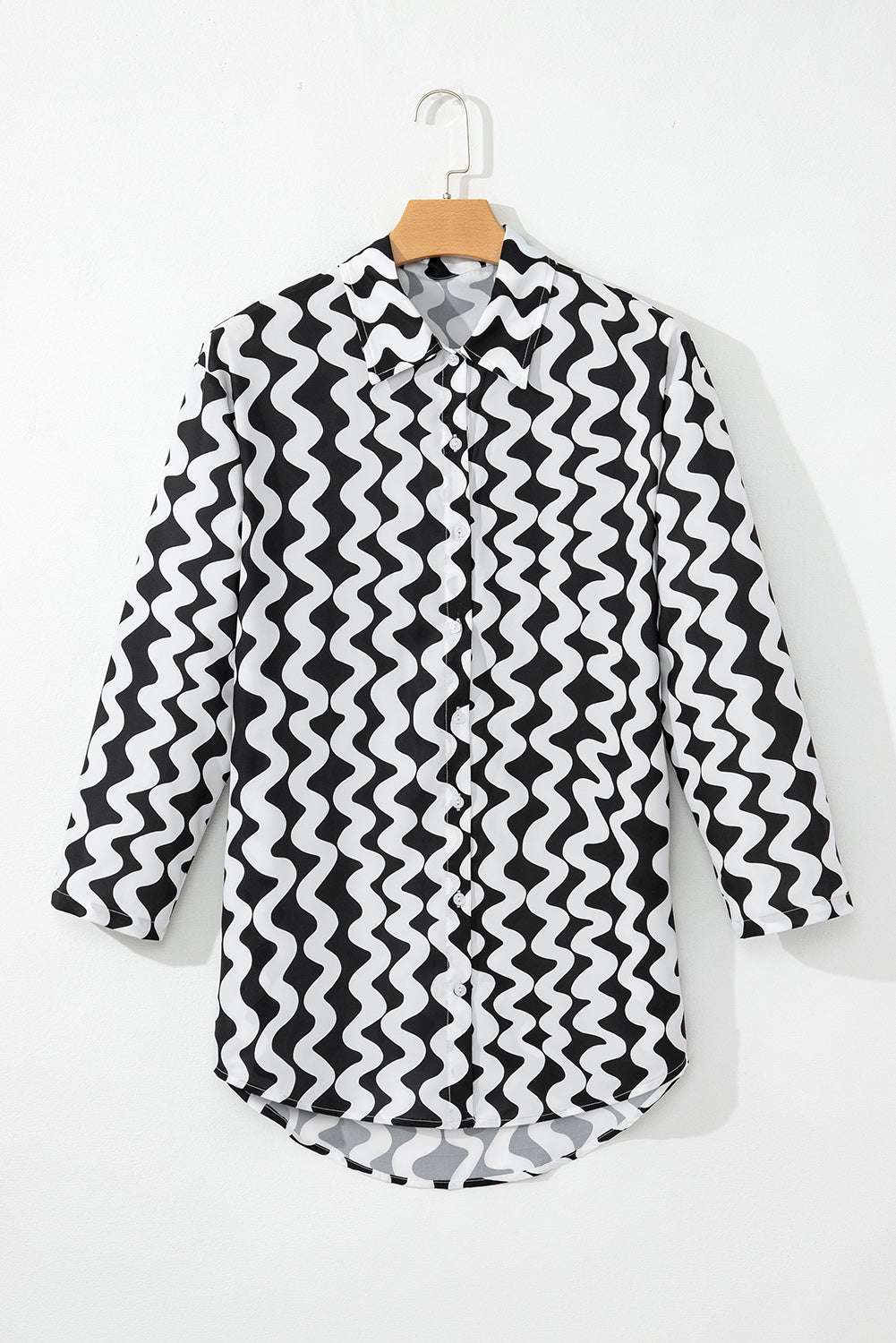 Button Down Contrast Striped Cover Up - Stylish and Trendy Women's Fashion from Chic Yana's Fashion