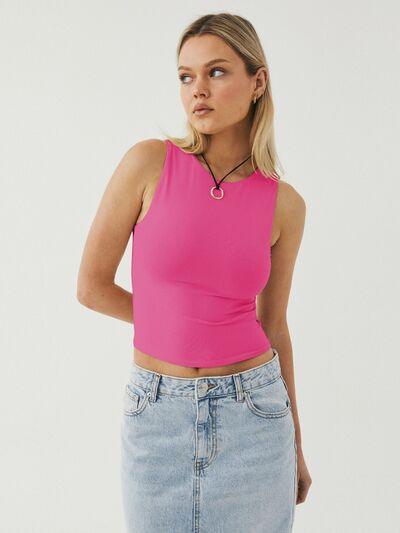 Round Neck Cropped Tank - Chic Yana's Fashion