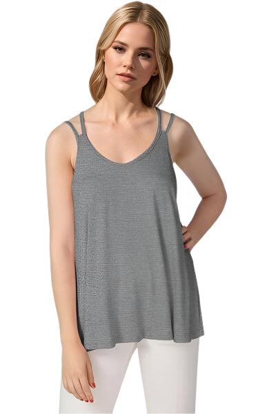 Basic Bae Bamboo Scoop Neck Double Spaghetti Straps Cami - Chic Yana's Fashion